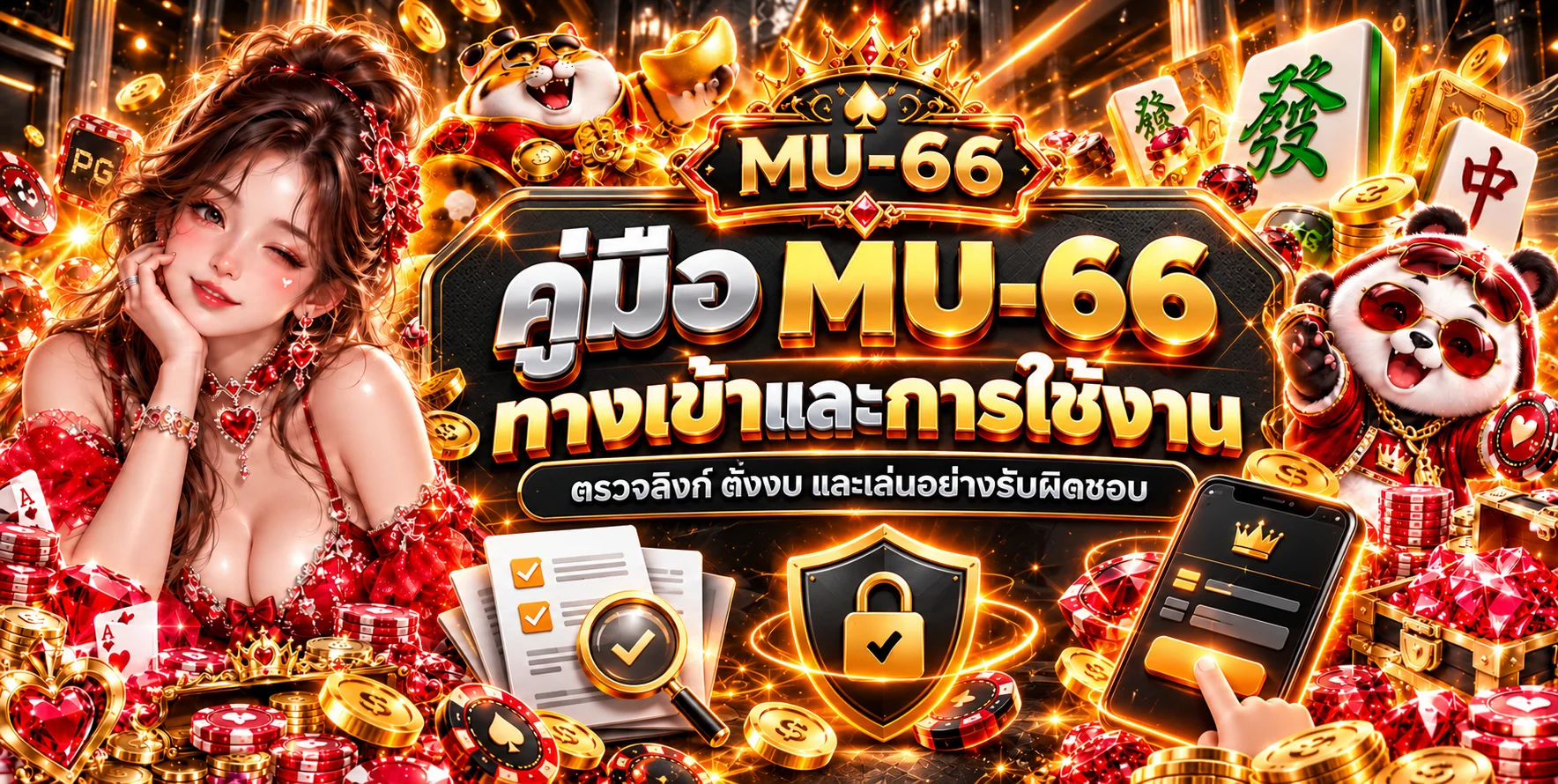 MU-66 คู่มือทางเข้า สมัคร ฝากถอน และตั้งงบ